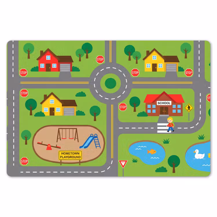 Placemat - 6 stuks - Stad - Wegen - Cartoon — 7