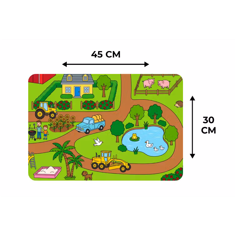Placemat - 6 stuks - Platteland - Dieren - Cartoon — 3