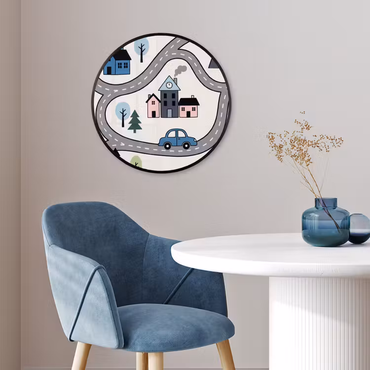 Ronde fotolijst - Kaart - Stad - Kindvriendelijk — 4