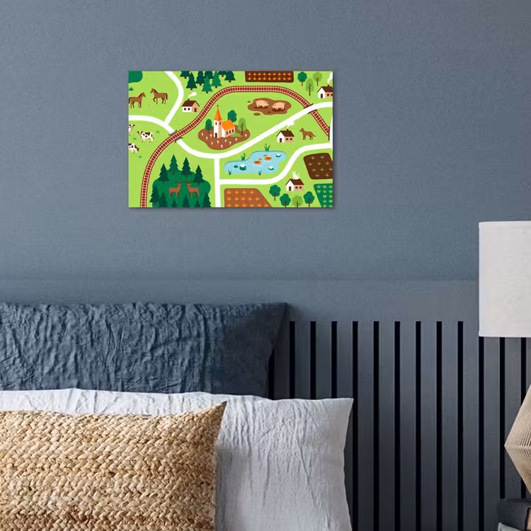 Poster - Platteland - Dieren - Illustratie — 3