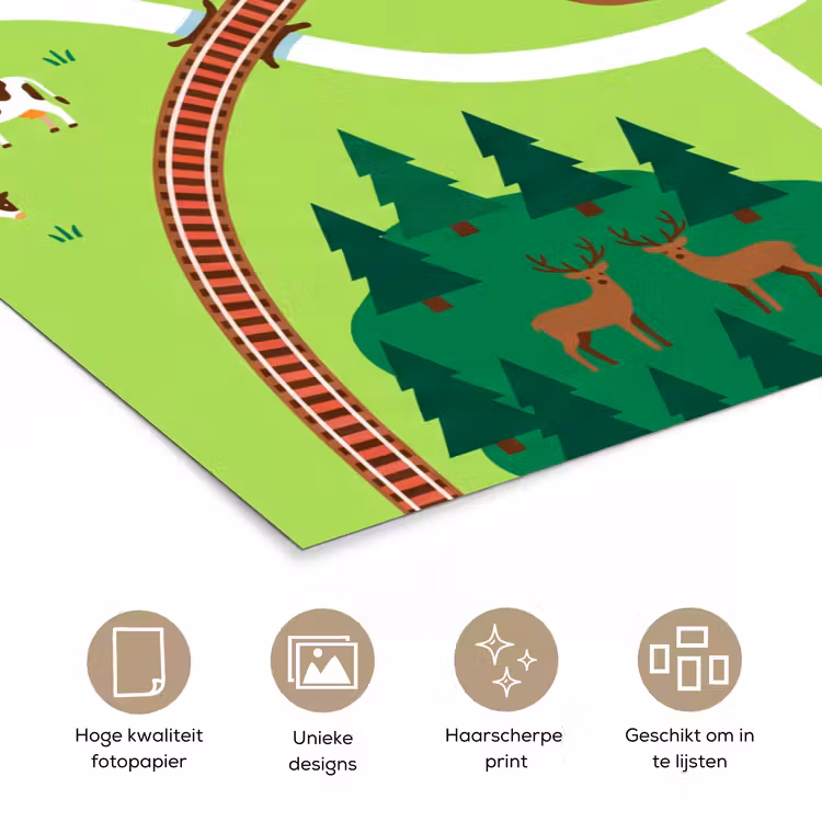 Poster - Platteland - Dieren - Illustratie — 5