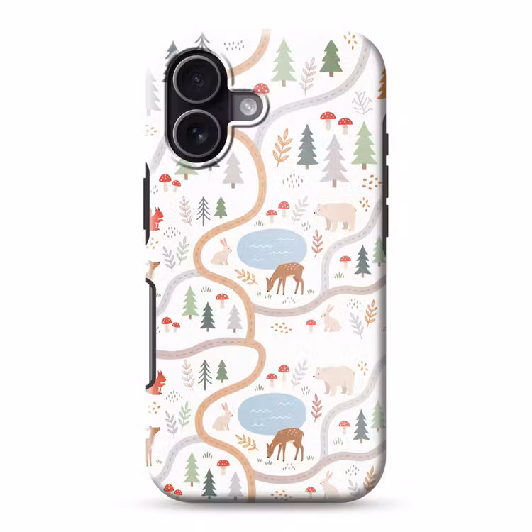 Telefoonhoesje Toughcase - Dieren - Bos - Illustratie — 1