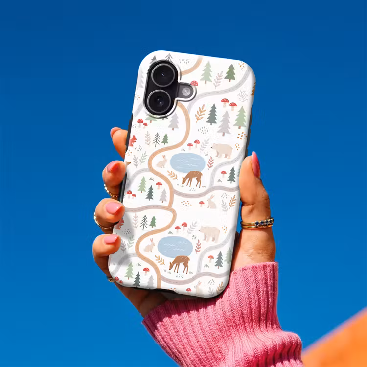 Telefoonhoesje Toughcase - Dieren - Bos - Illustratie — 2