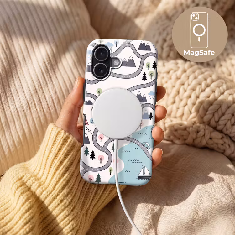 Telefoonhoesje Toughcase - Kaart - Stad - Kindvriendelijk — 8
