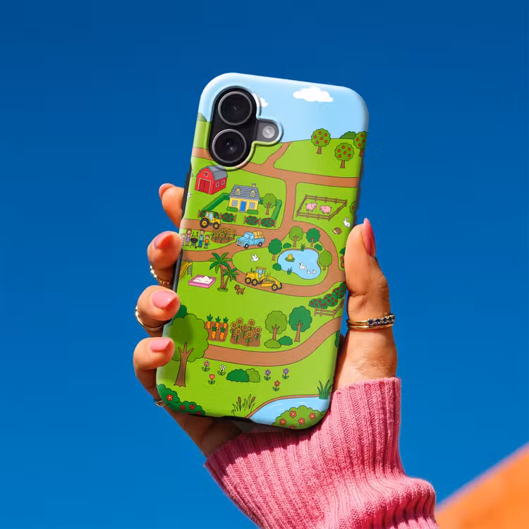 Telefoonhoesje Toughcase - Platteland - Dieren - Cartoon — 2