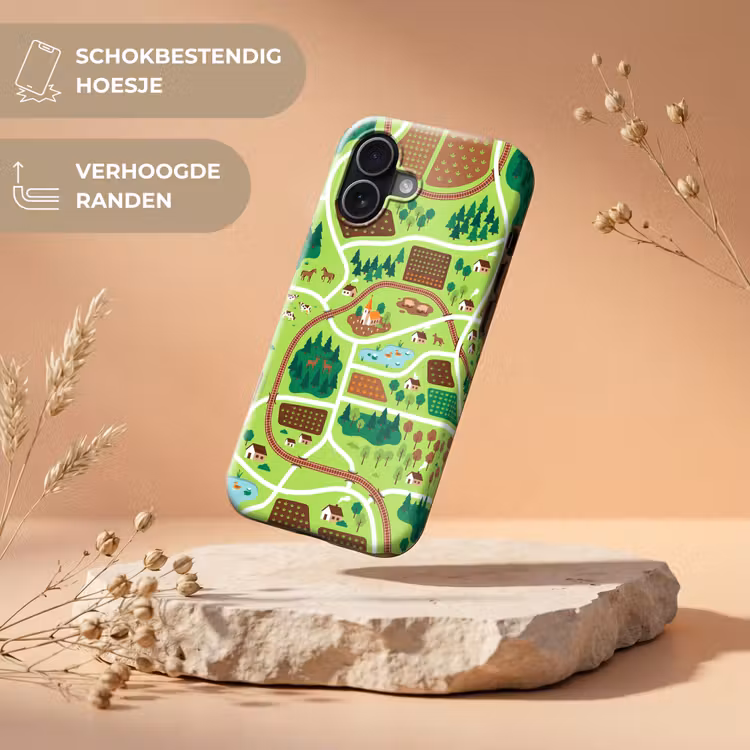 Telefoonhoesje Toughcase - Platteland - Dieren - Illustratie — 5