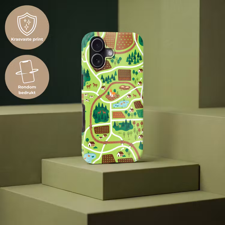 Telefoonhoesje Toughcase - Platteland - Dieren - Illustratie — 7