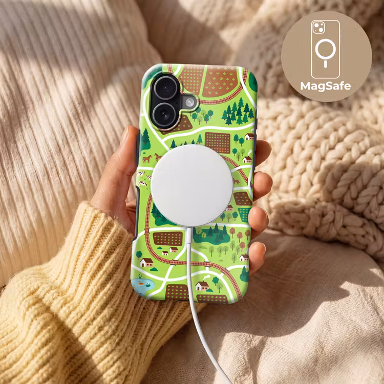 Telefoonhoesje Toughcase - Platteland - Dieren - Illustratie — 8