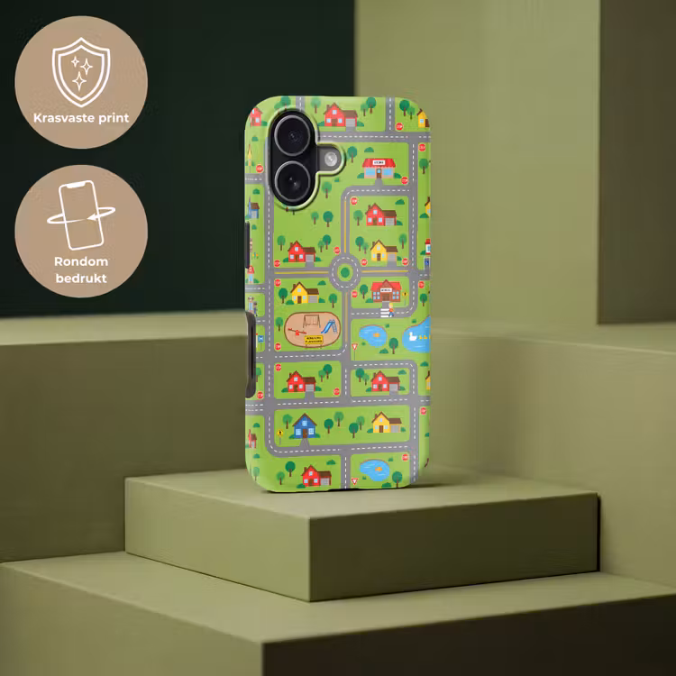 Telefoonhoesje Toughcase - Stad - Wegen - Cartoon — 7