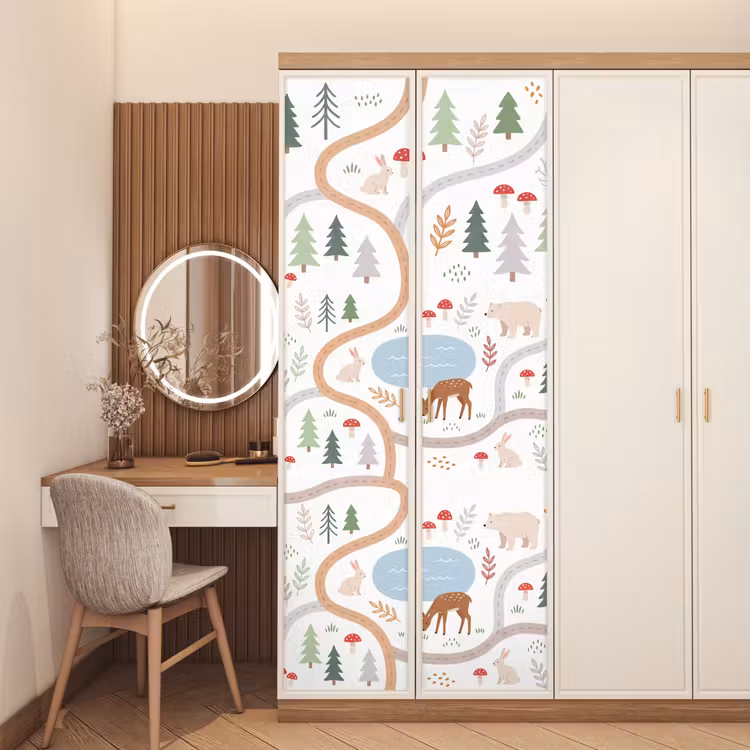 Deursticker - Dieren - Bos - Illustratie — 5