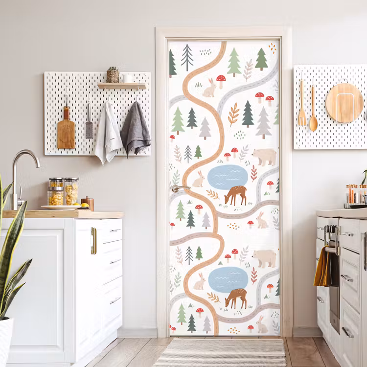 Deursticker - Dieren - Bos - Illustratie — 7