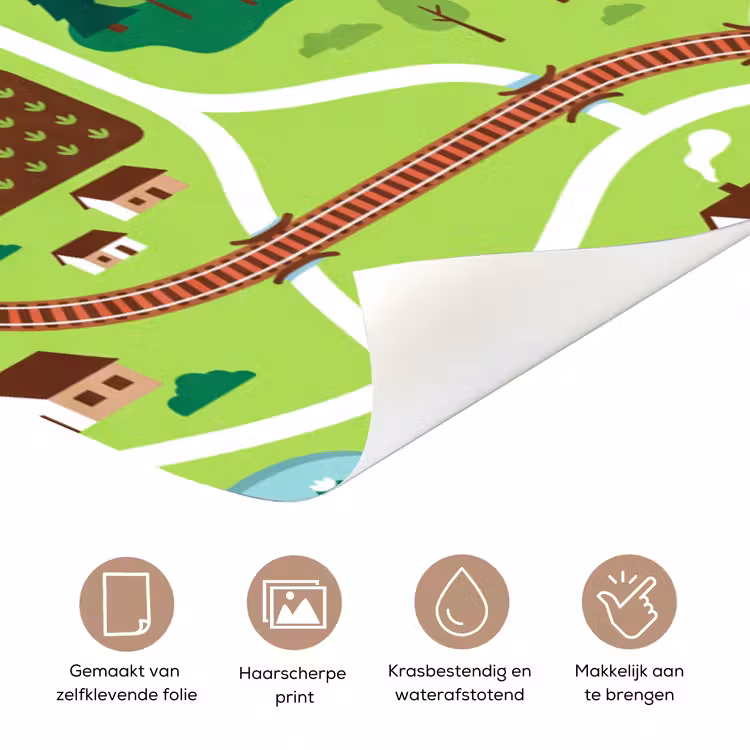 Deursticker - Platteland - Dieren - Illustratie — 3