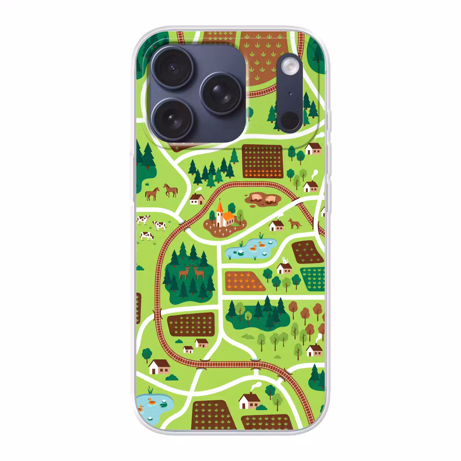 Telefoonhoesje - Platteland - Dieren - Illustratie — 1