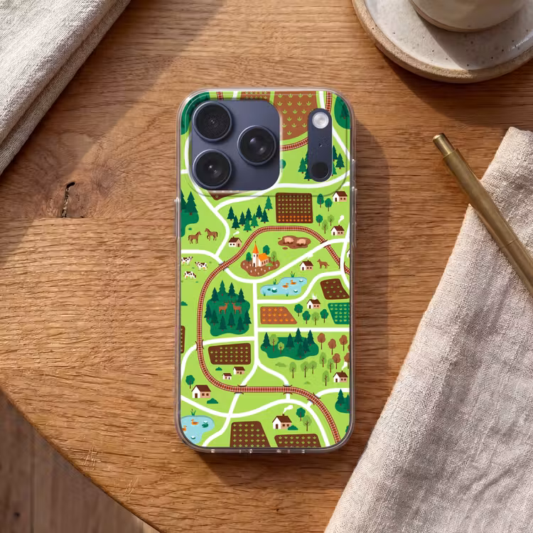 Telefoonhoesje - Platteland - Dieren - Illustratie — 2