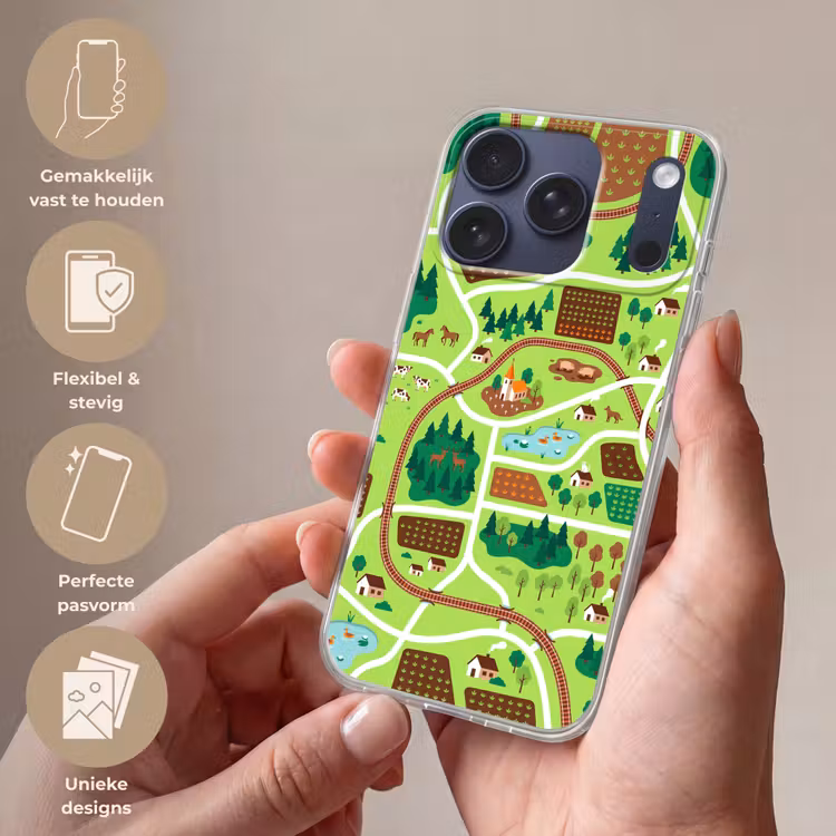 Telefoonhoesje - Platteland - Dieren - Illustratie — 4