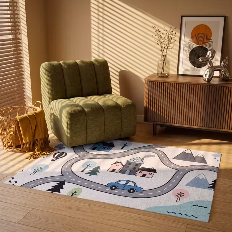 Vloerkleed - Kaart - Stad - Kindvriendelijk — 2