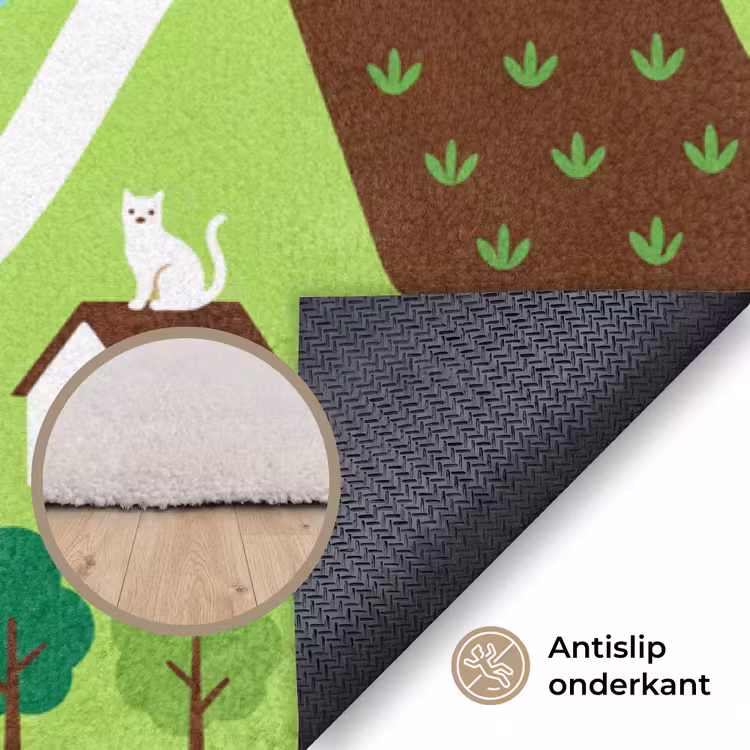 Vloerkleed - Platteland - Dieren - Illustratie — 4