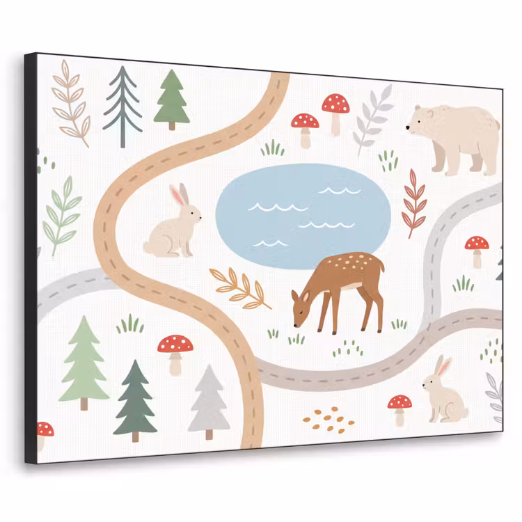Art frame - Dieren - Bos - Illustratie — 1