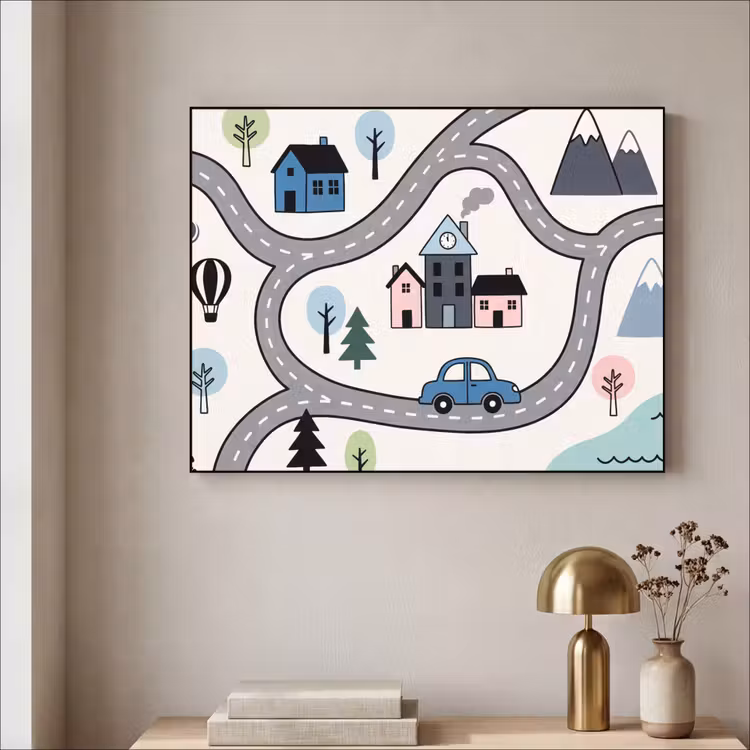 Art frame - Kaart - Stad - Kindvriendelijk — 5