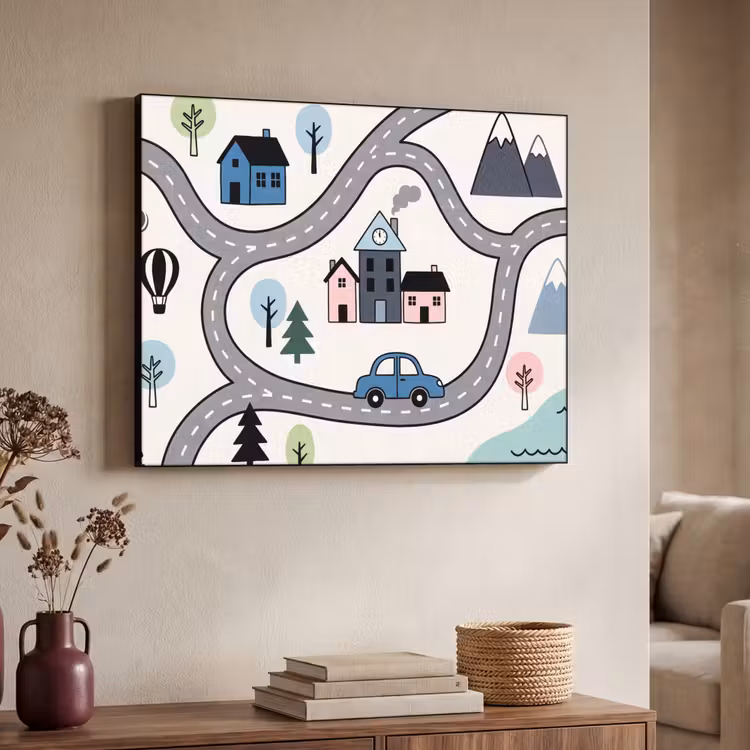 Art frame - Kaart - Stad - Kindvriendelijk — 7