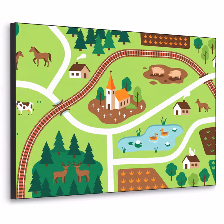 Art frame - Platteland - Dieren - Illustratie — 1