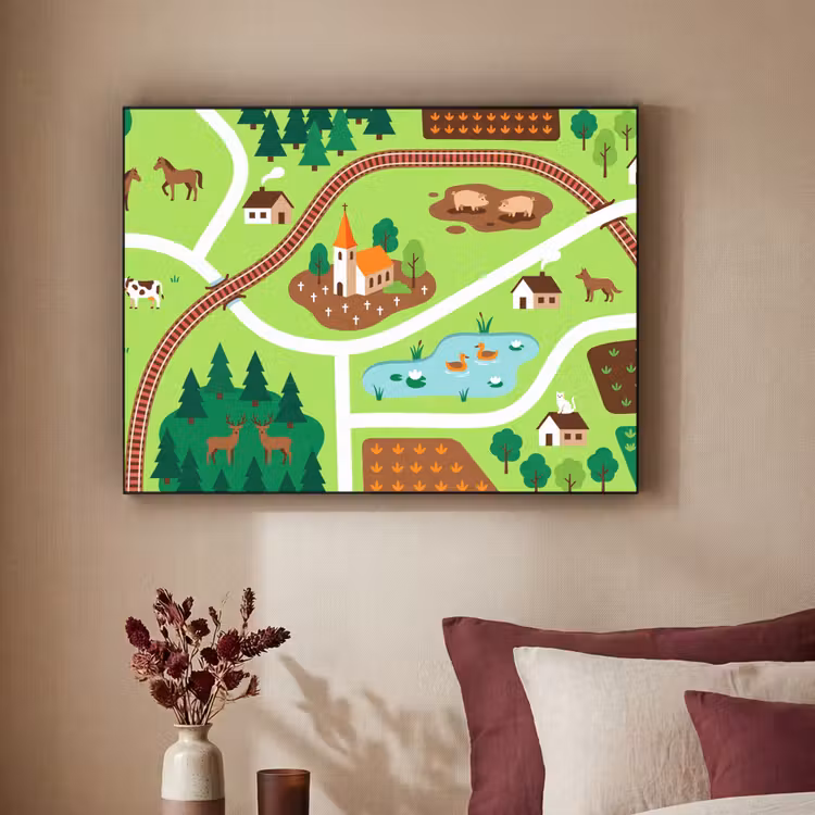 Art frame - Platteland - Dieren - Illustratie — 3