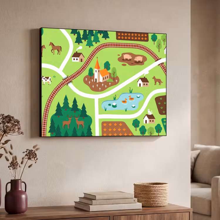 Art frame - Platteland - Dieren - Illustratie — 7