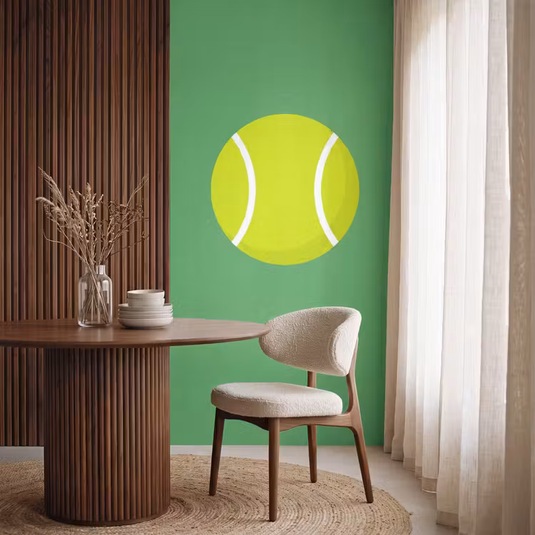 Behang - Bal - Geel - Sport - Groen - Illustratie — 4