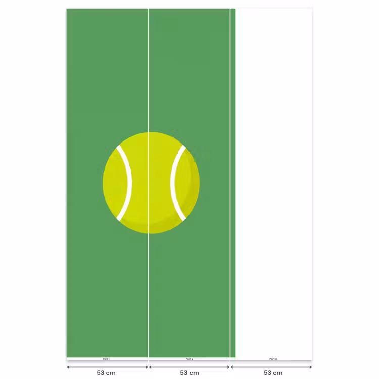Behang - Bal - Geel - Sport - Groen - Illustratie — 6