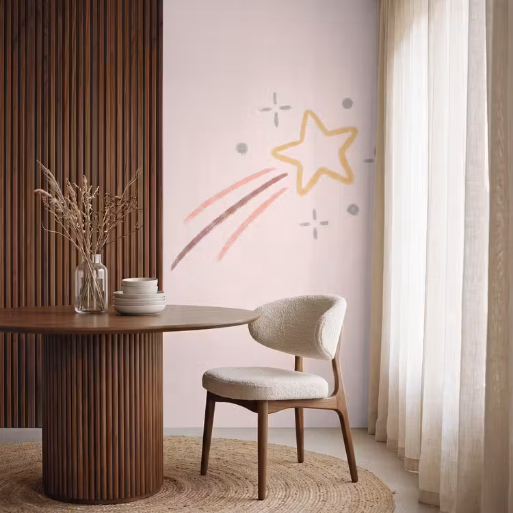 Behang - Ster - Vallend - Illustratie - Pastel — 4