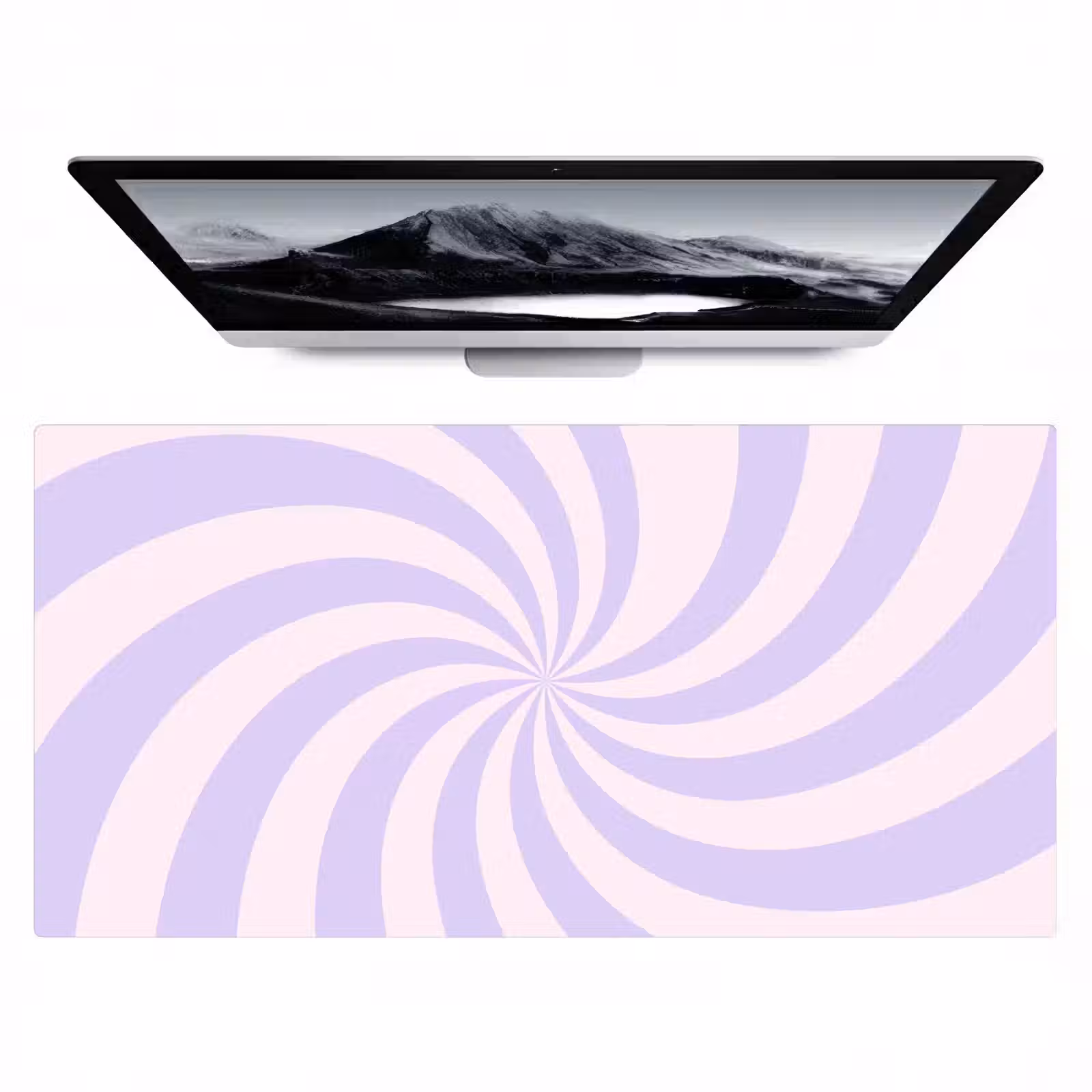 Bureau onderlegger - Patroon - Spiraal - Abstract - Modern - Paars-Roze — 1