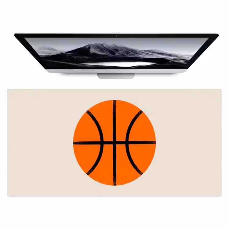 Bureau onderlegger - Basketbal - Bal - Sport - Illustratie - Oranje — 1