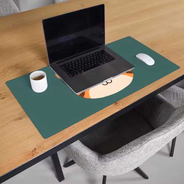 Bureau onderlegger - Dieren - Kop - Oranje - Illustratie - Modern — 3