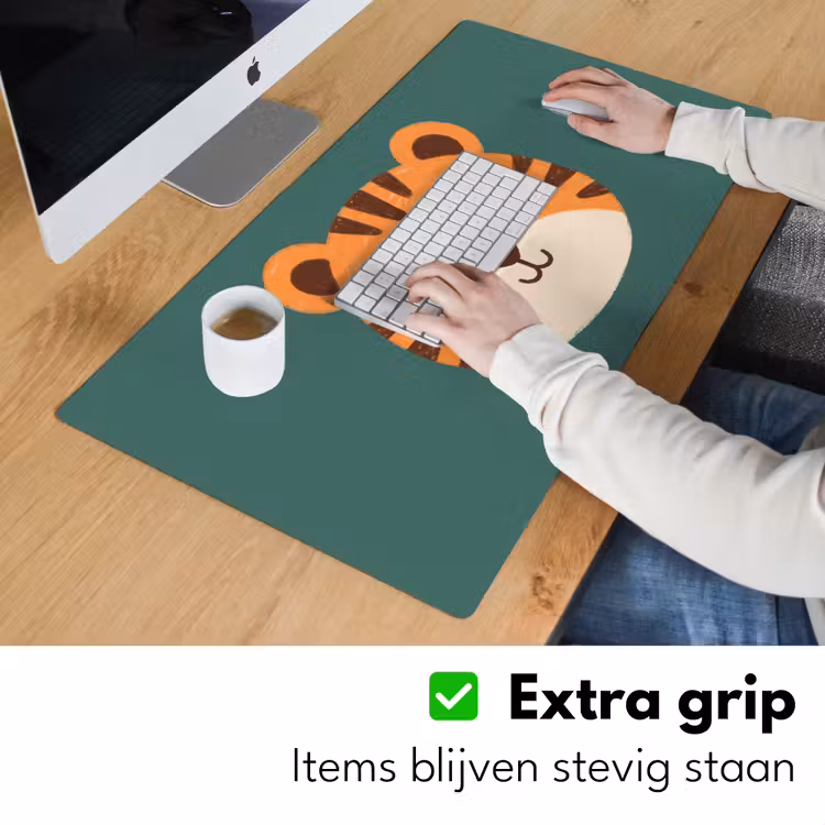Bureau onderlegger - Dieren - Kop - Oranje - Illustratie - Modern — 6