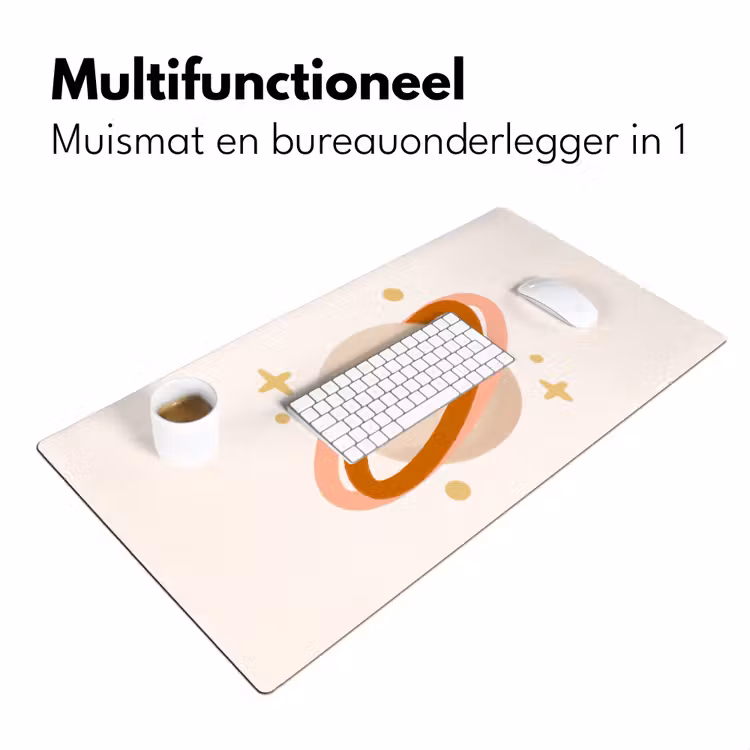Bureau onderlegger - Planeet - Ringen - Ruimte - Illustratie - Beige — 7