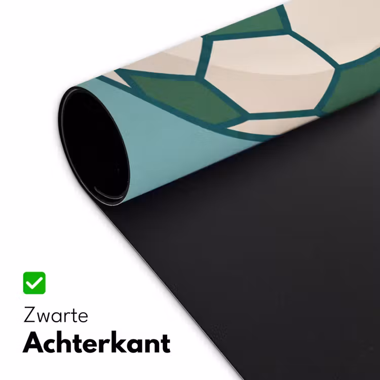 Bureau onderlegger - Voetbal - Geometrisch - Sport - Illustratie - Blauwgroen — 5