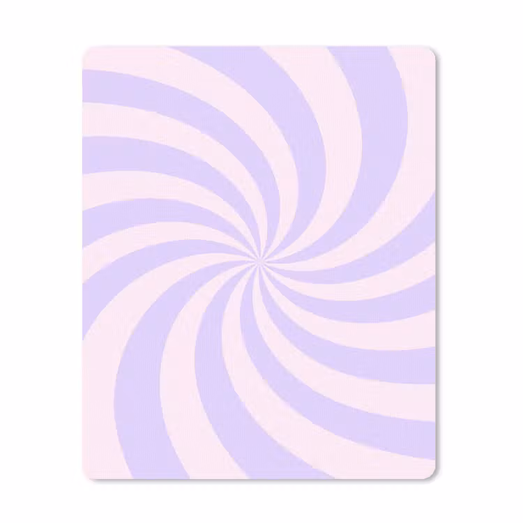 Muismat - Patroon - Spiraal - Abstract - Modern - Paars-Roze — 1