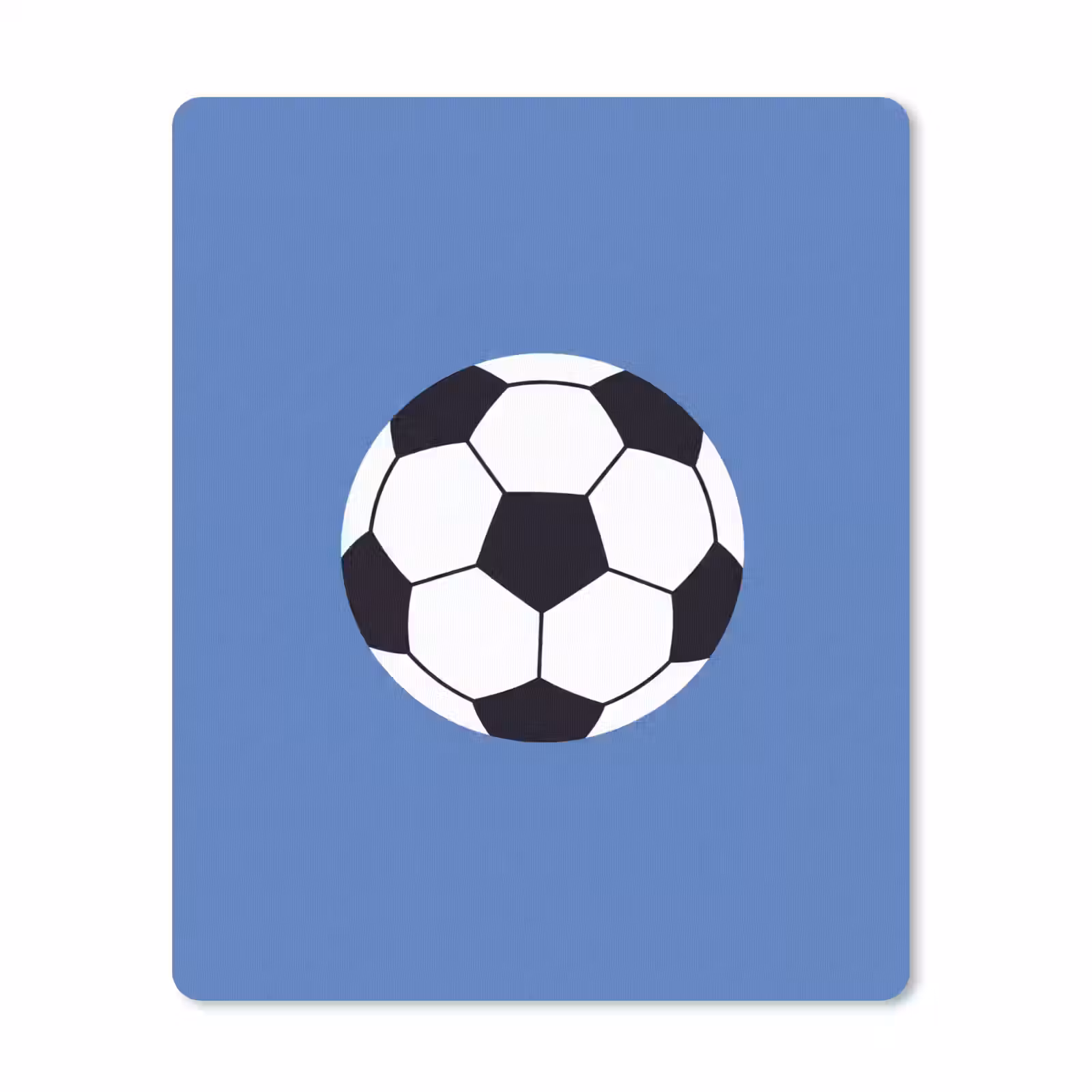 Muismat - Voetbal - Zwart-wit - Sport - Illustratie - Blauw — 1