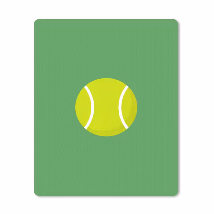 Muismat - Bal - Geel - Sport - Groen - Illustratie — 1