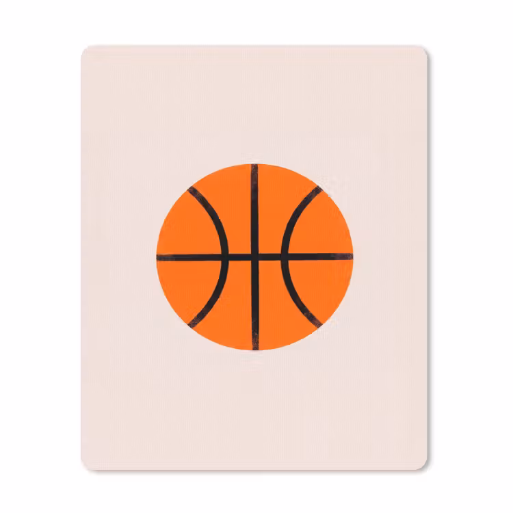 Muismat - Basketbal - Bal - Sport - Illustratie - Oranje — 1