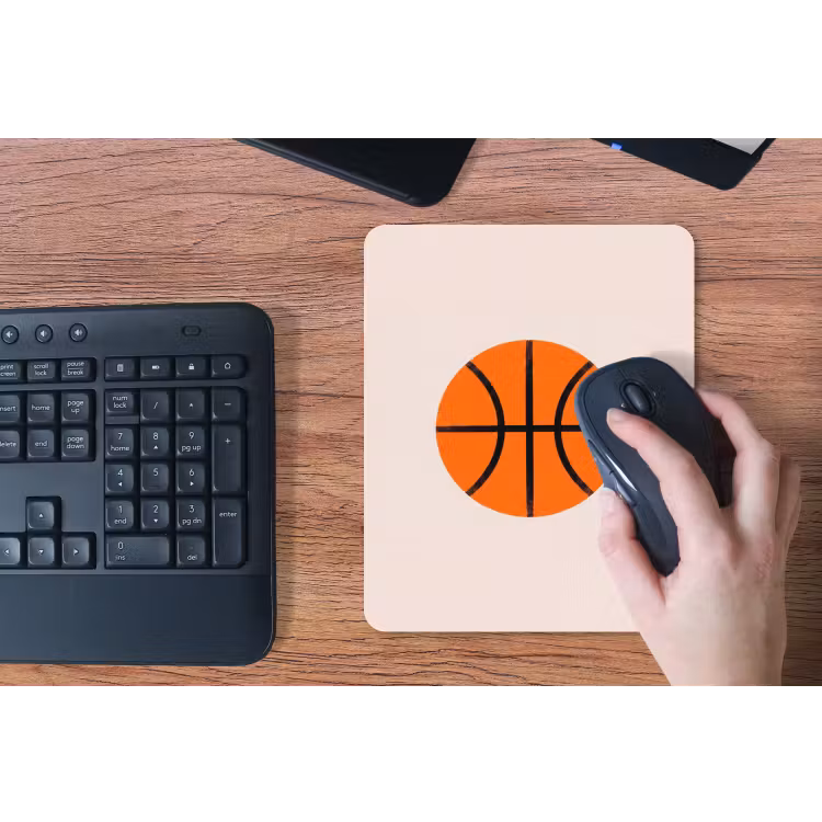Muismat - Basketbal - Bal - Sport - Illustratie - Oranje — 3