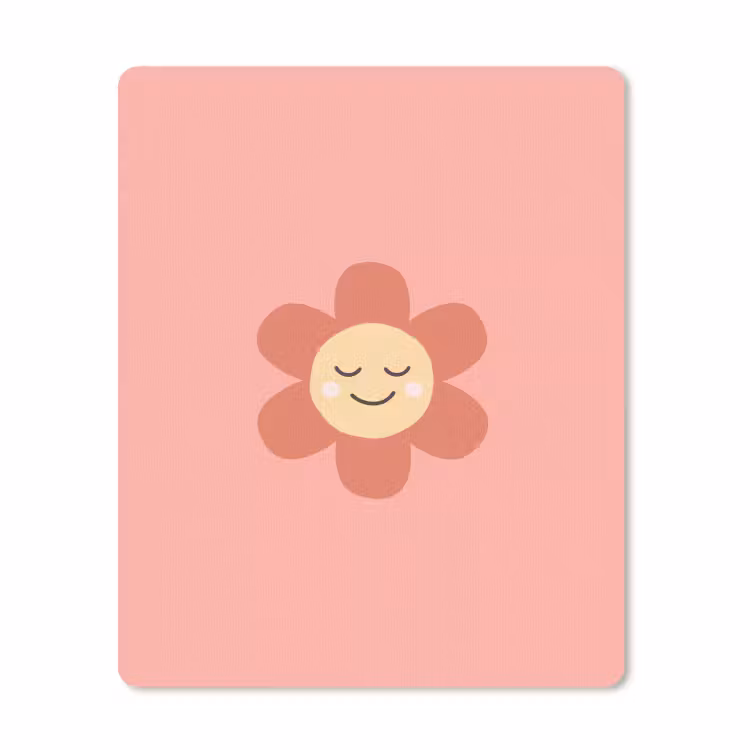 Muismat - Bloemen - Tekenfilm - Kind - Roze — 1