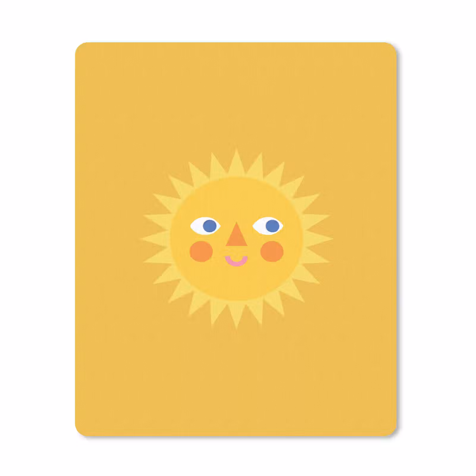 Muismat - Zon - Gezicht - Zomer - Illustratie - Geel — 1