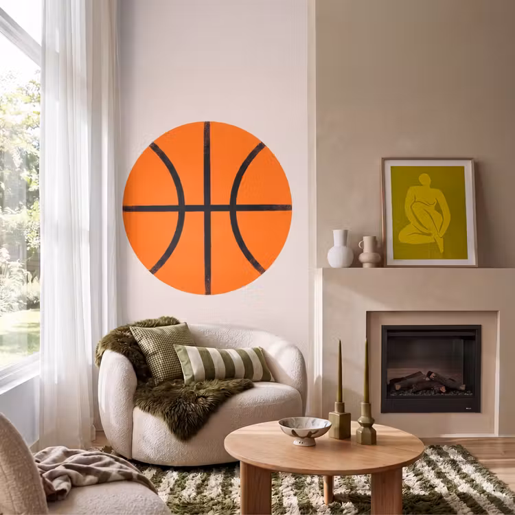 Behang - Basketbal - Bal - Sport - Illustratie - Oranje — 1