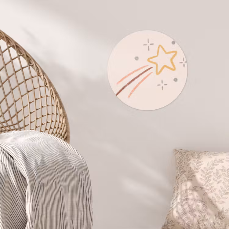 Behangcirkel - Ster - Vallend - Illustratie - Pastel — 5