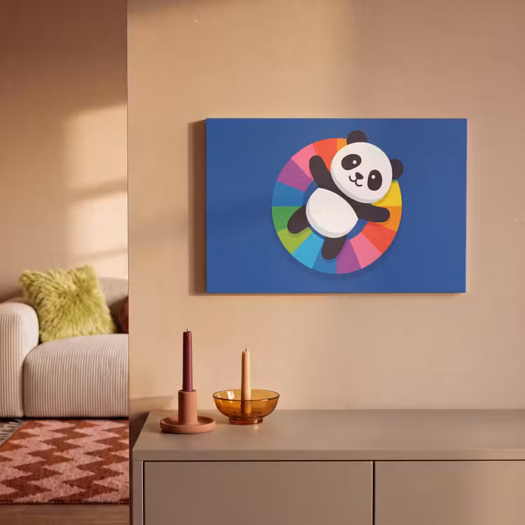 Canvas schilderij - Dieren - Cartoon - Kleurrijk - Modern - Speels — 1
