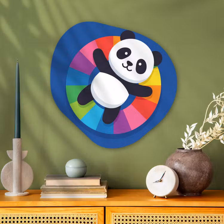 Organisch schilderij glas - Dieren - Cartoon - Kleurrijk - Modern - Speels — 2