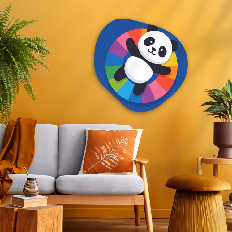 Organisch schilderij glas - Dieren - Cartoon - Kleurrijk - Modern - Speels — 3