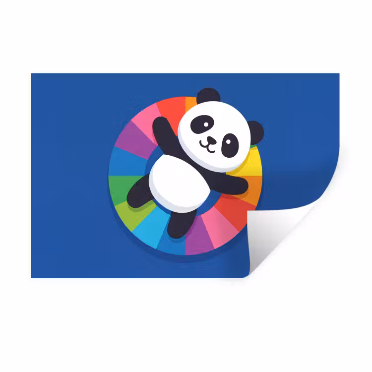 Muursticker - Dieren - Cartoon - Kleurrijk - Modern - Speels — 1