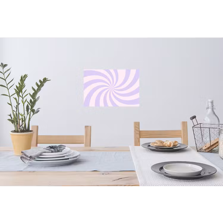 Muursticker - Patroon - Spiraal - Abstract - Modern - Paars-Roze — 3